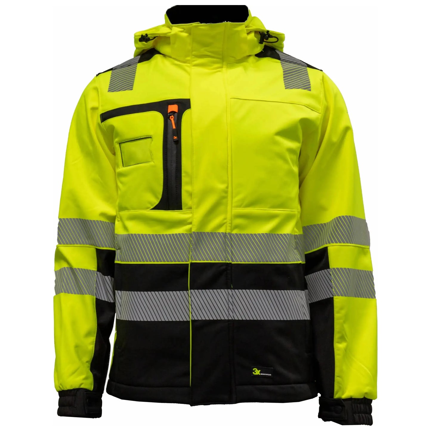 Tor Unisex Softshelljakke - EN20471 kl3 Gul/Sort
