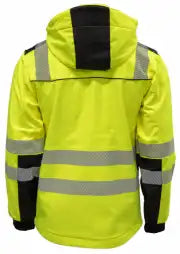 Tor Unisex Softshelljakke - EN20471 kl3 Gul/Sort