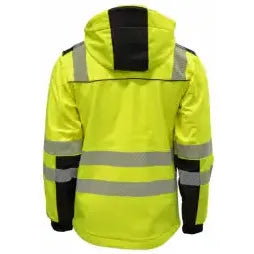 Tor Unisex Softshelljakke - EN20471 kl3 Gul/Sort