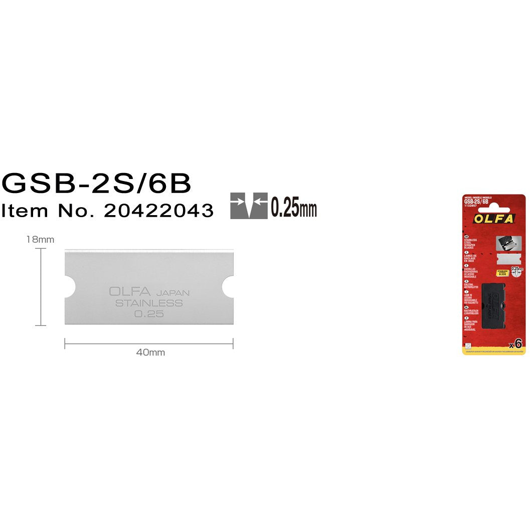 GSB-2S/6B skrapeblad for GSR-2
