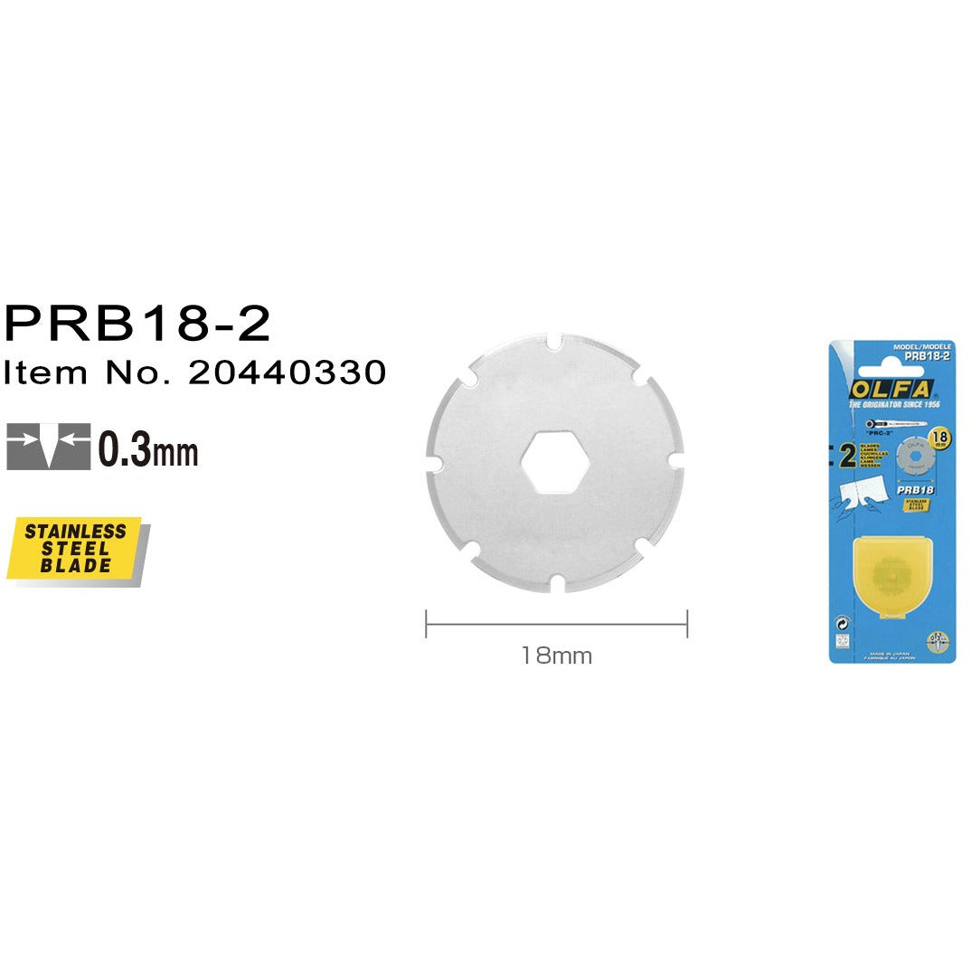 PRB18-2 Knivblader til Rullekniv ø18mm