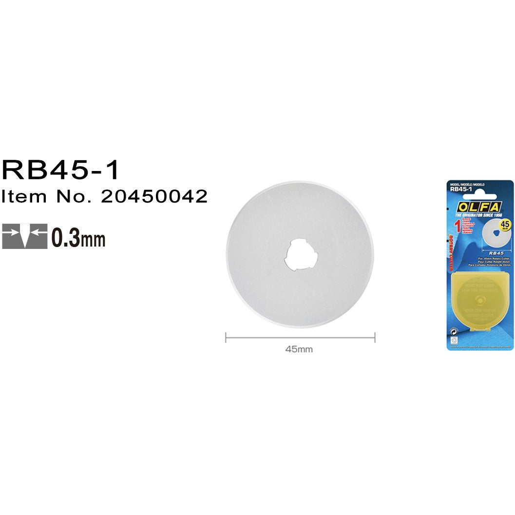 RB45-1 Knivblad til rullekniv ø45mm