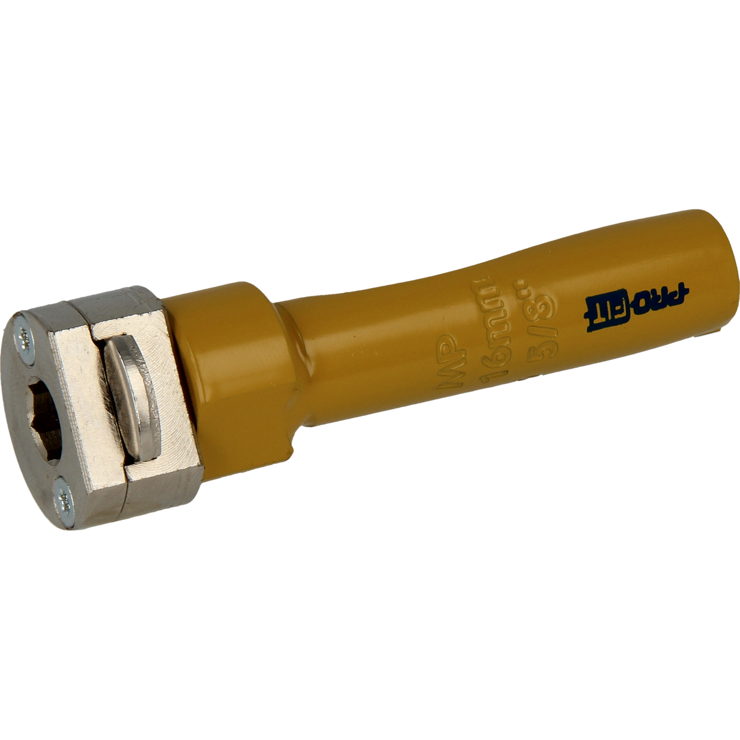 "Profit hullsag HM 16mm x L58mm med hardmetallspiss og integrert adapter, designet for presise hulltaking i treverk med minimal støvdannelse og uten misfarging."