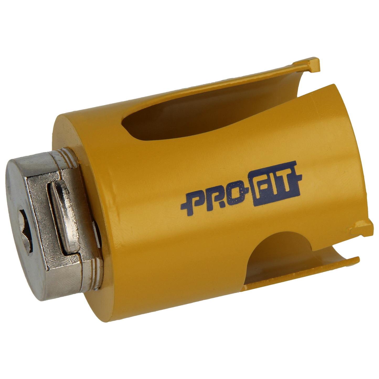 "Profit hullsag HM 54mm x L58mm med hardmetallspiss og integrert adapter, designet for presise og rene kutt uten støvdannelse, misfarging eller brente fibre, perfekt for både profesjonelle og hobbyhåndverkere."