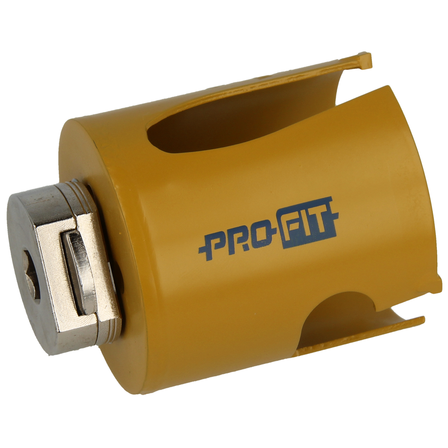 "Profit hullsag HM 60mm x L58mm med hardmetallspiss og integrert adapter, designet for presise og effektive kutt i ulike tresorter med minimal støvdannelse."
