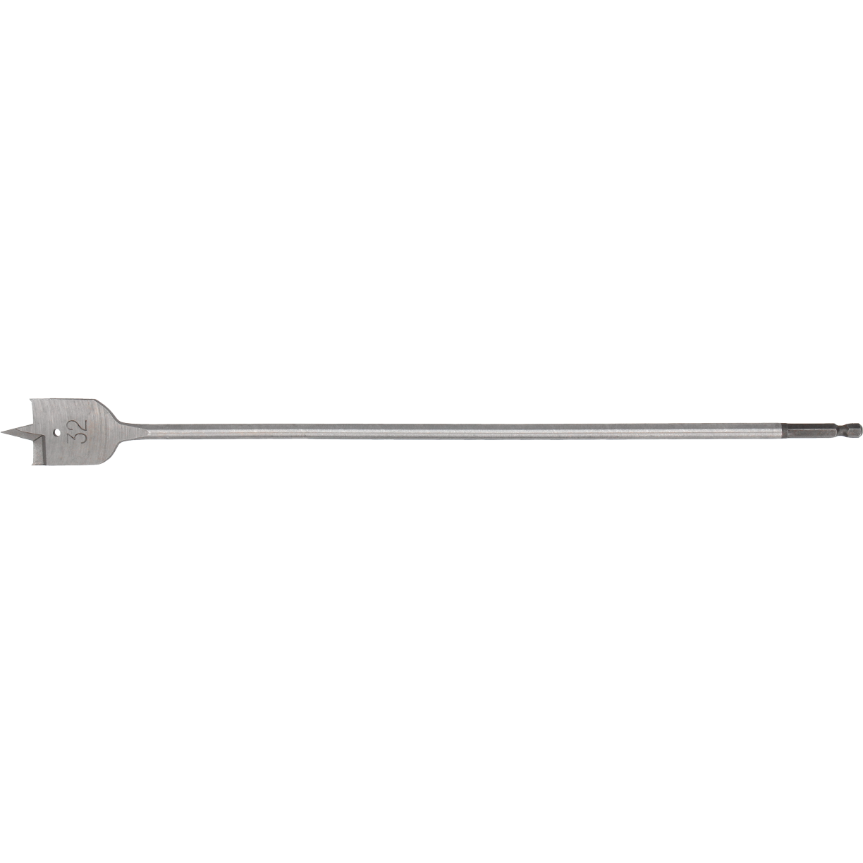 "Tecos Trebor flat 32x400mm, et effektivt og presist flatbor med sekskantet skaft, designet for rask og ren boring i alle tresorter."