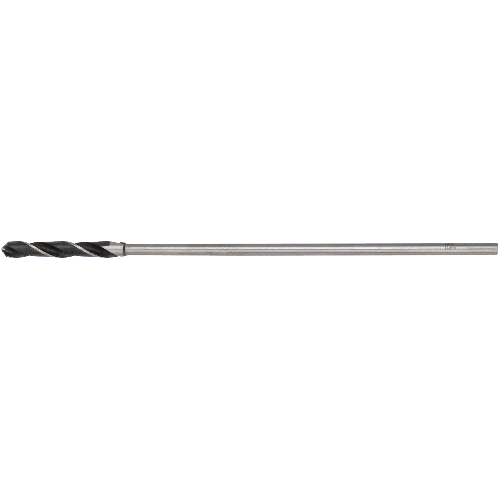 "Tecos Installasjonsbor 14x400mm med HSS-stålspisser og langt skaft, ideelt for boring i lette byggematerialer som gipsplater og tre, designet for redusert bruddrisiko og optimal ytelse i fuktige forhold."