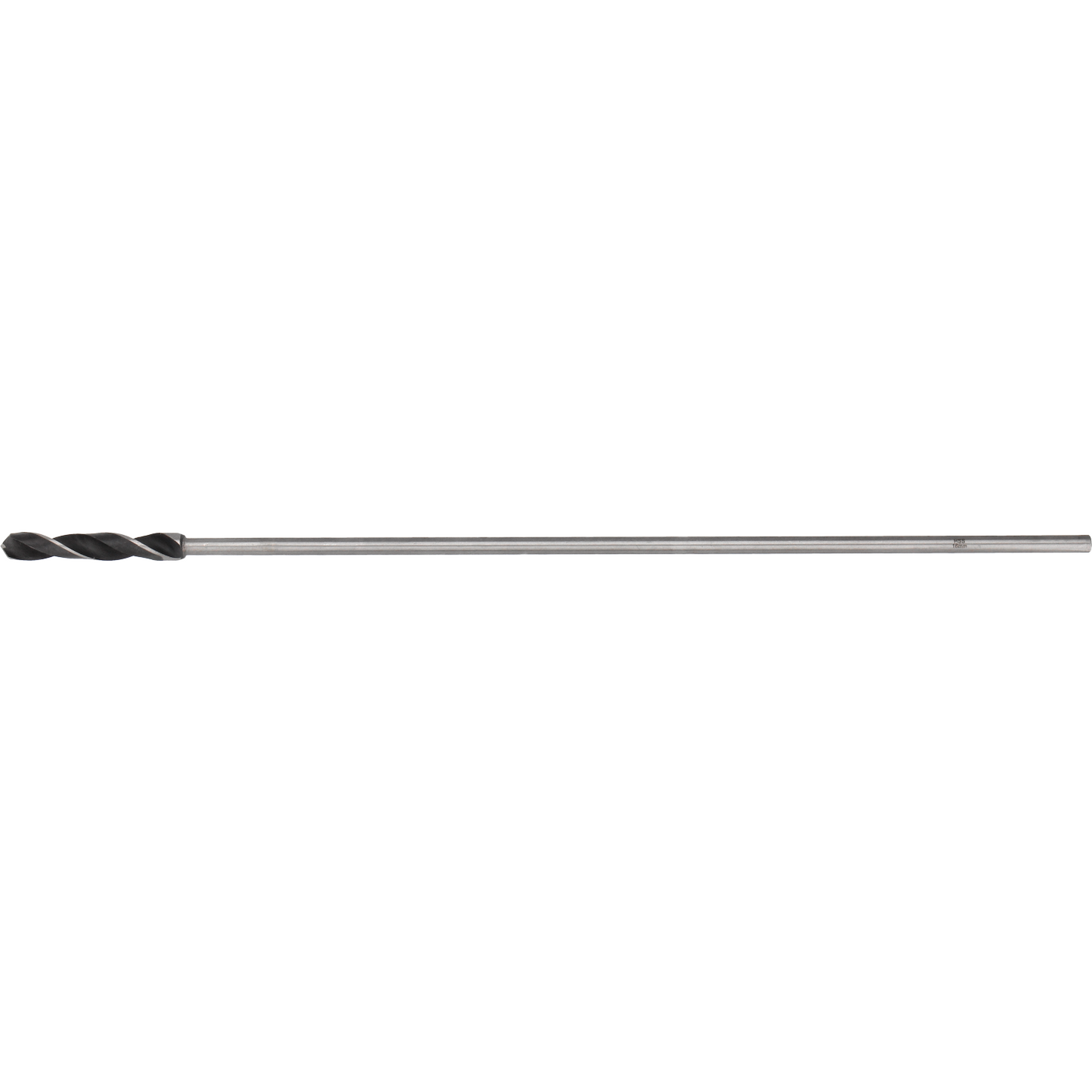 "Tecos Installasjonsbor 16x600mm med HSS-stålspisser, langt skaft og konisk spiralspor, ideelt for presis boring i lette byggematerialer og fuktige forhold."