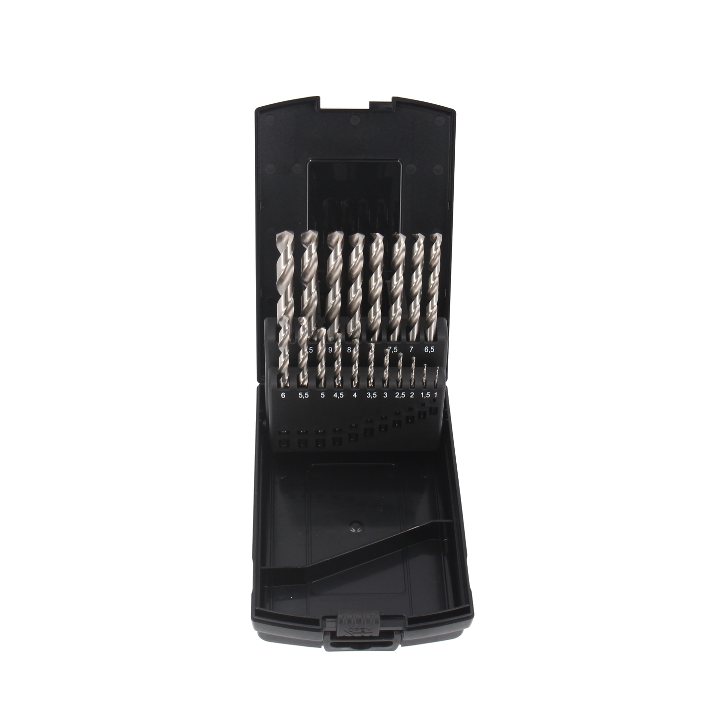 Tecos HSS bor metallborsett, Pro Bright - 19 deler: 1-10 mm