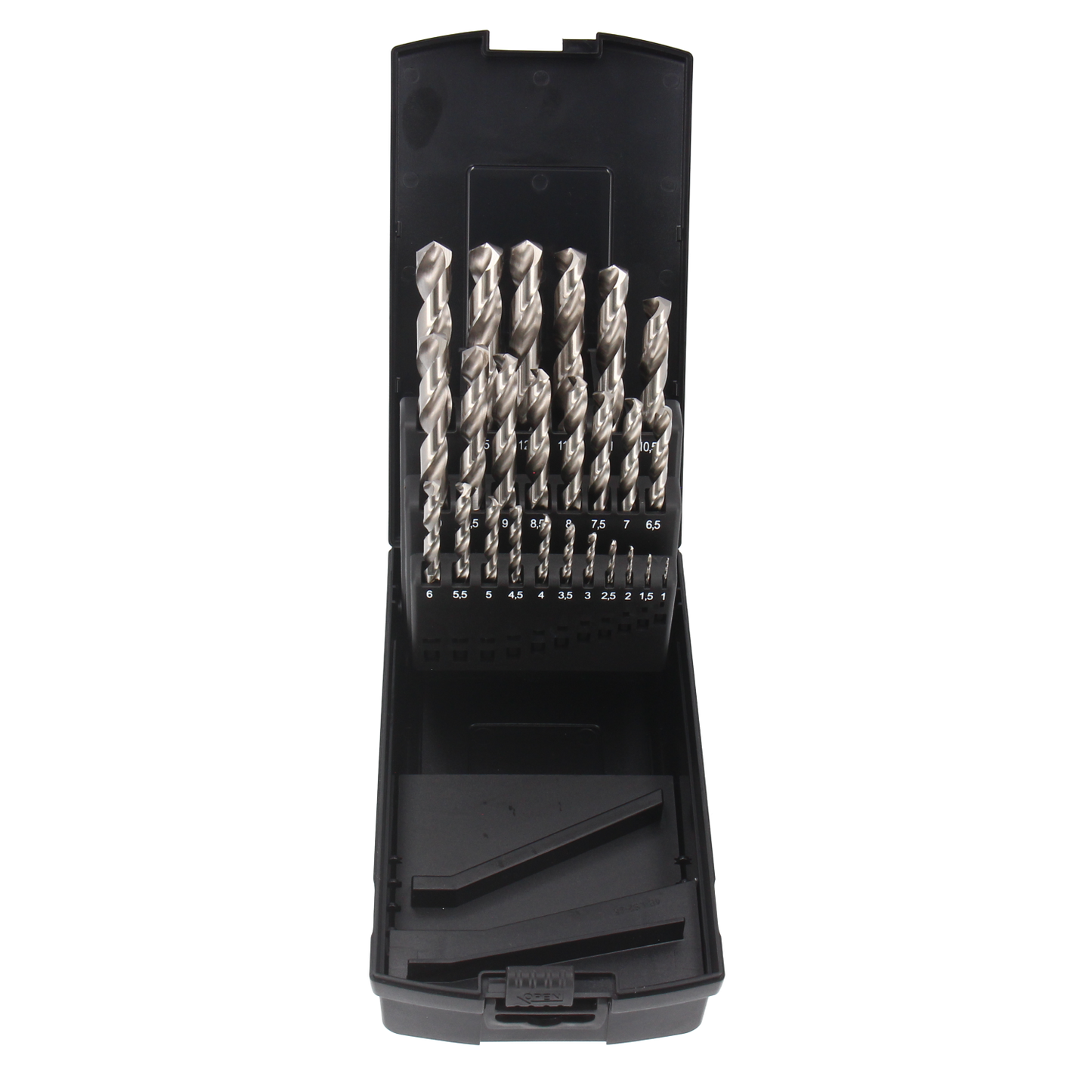 Tecos HSS bor metallborsett, Pro Bright - 25 deler: 1-13 mm