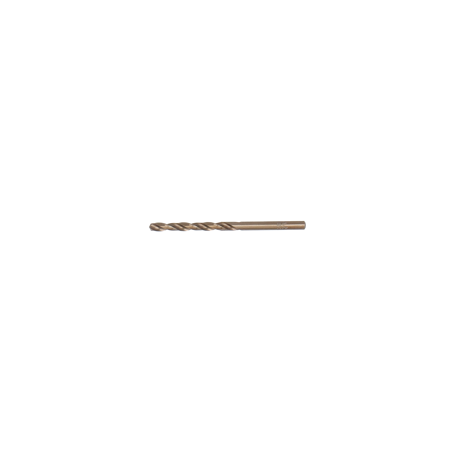 "Tecos HSS Cobalt Drill Bit 4.5x80 mm in a box of 10, designed for precision drilling in hard materials with a split point tip for optimal chip removal."
