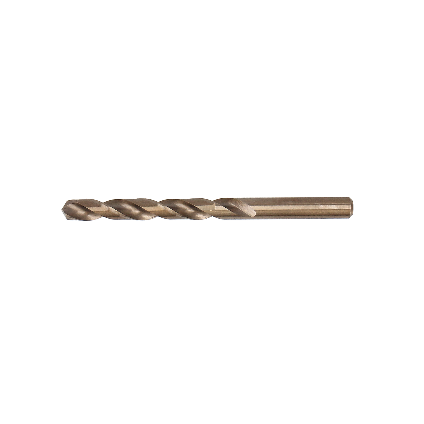 "Tecos HSS Cobalt drill bit 10.0x133 mm in a box of 10, designed for precision drilling in various materials including steel and aluminum, featuring a split-point tip and 135° grind for effective chip removal."