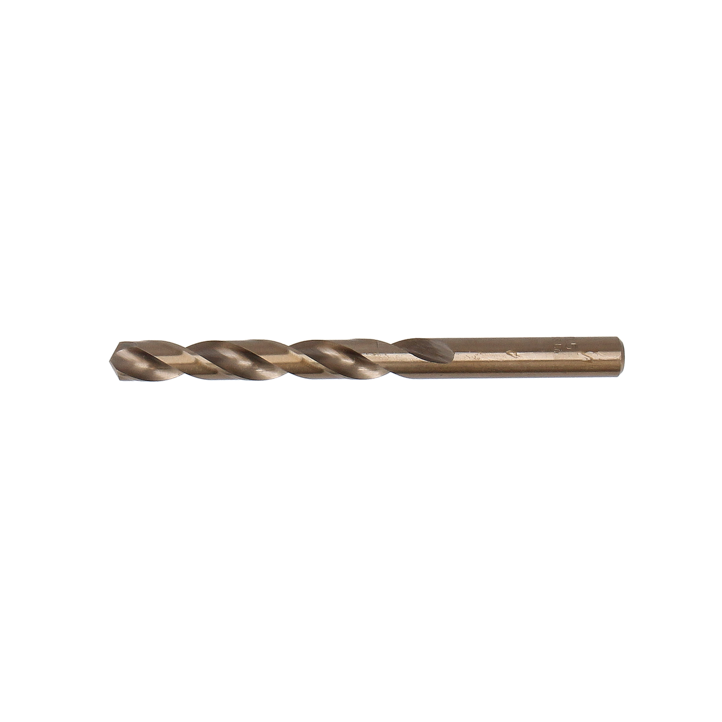 "Tecos HSS Cobalt bor 10,5x133 mm i praktisk boks med 5 stk, ideelt for presis boring i harde materialer med høy kvalitet splittspiss og vinklet design."