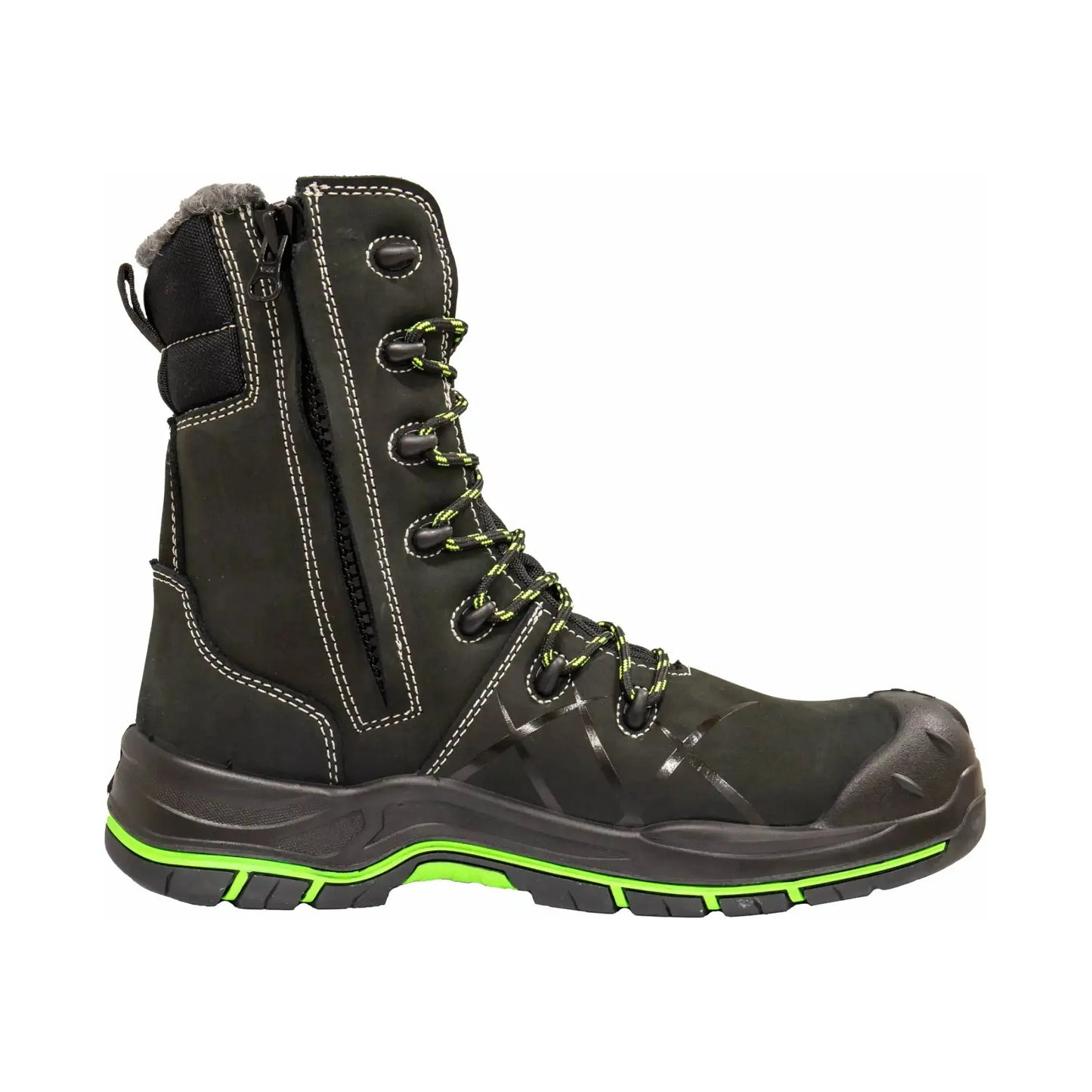 3X. Mjøsa Unisex Vinterstøvler S3 Sort/Grønn