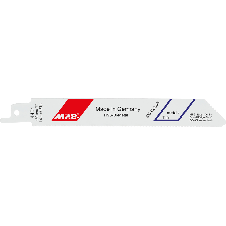 MPS Bajonettsagblad 4401, 2 stk. 150 mm Bimetal 18 tpi