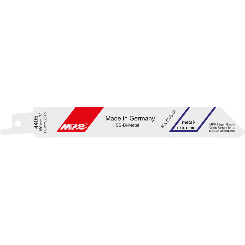 MPS Bajonettsagblad 4405, 2 stk. 150 mm Bimetal 25 tpi
