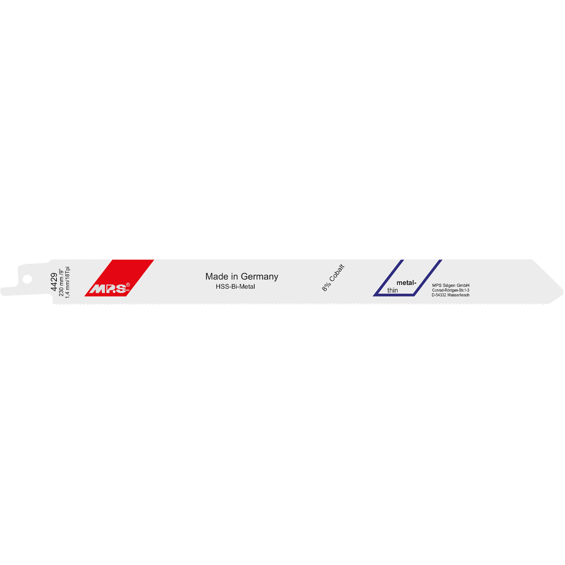 MPS Bajonettsagblad 4429, 2 stk. 230 mm Bimetal 18 tpi