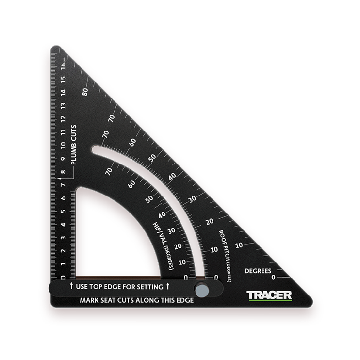 Tracer Tømrervinkel justerbar vinkel 170 mm