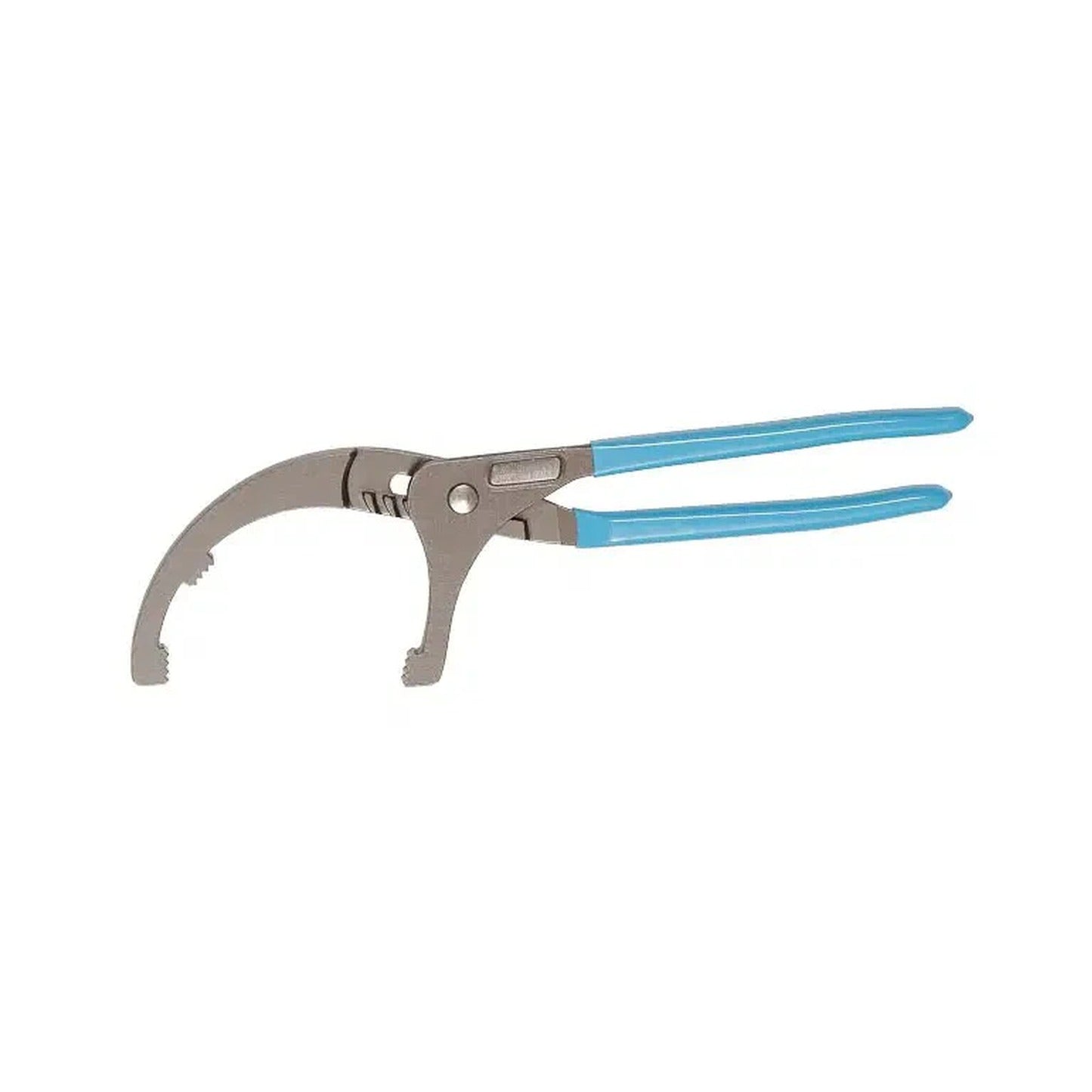 "Channellock oljefiltertang 212-300 mm, justerbart verktøy med rettvinklede tenner for sikkert grep, ideelt for demontering av oljefiltre, robust kvalitet for profesjonell bruk."