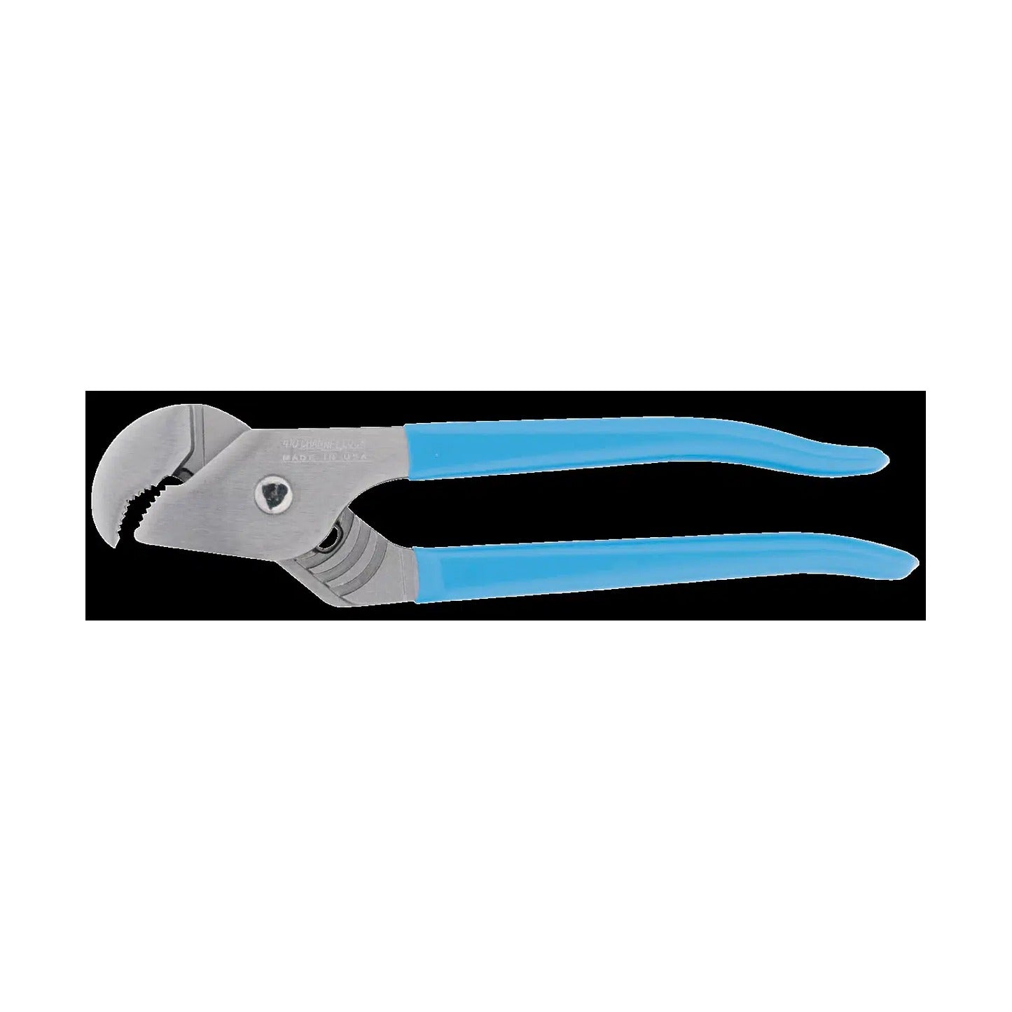 Channellock Vannpumpetang 410 – 240 mm med ekstra herdede tenner, komfortabelt plasthåndtak og Permalock®-naglen for sikkerhet, ideell for både profesjonelle og hobbyhåndverkere.