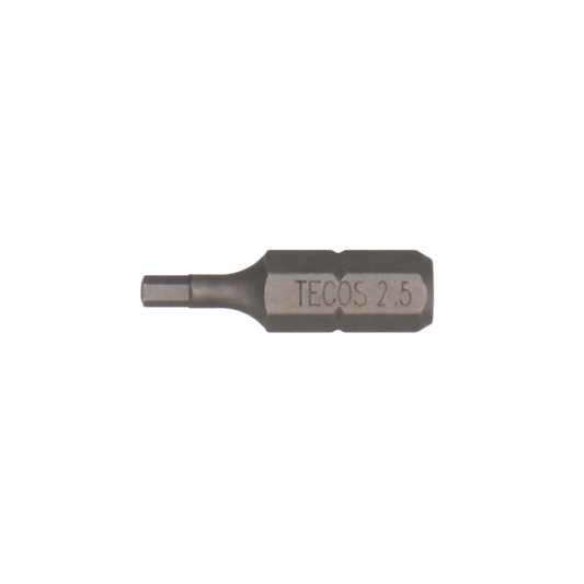 Tecos Hex Bits - 2,5 × 25 mm - 10 stk.