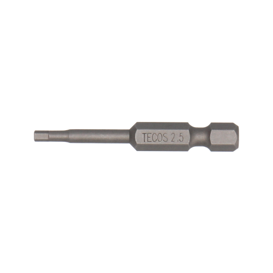 Tecos Hex Bits - 2,5 × 50 mm - 10 stk.