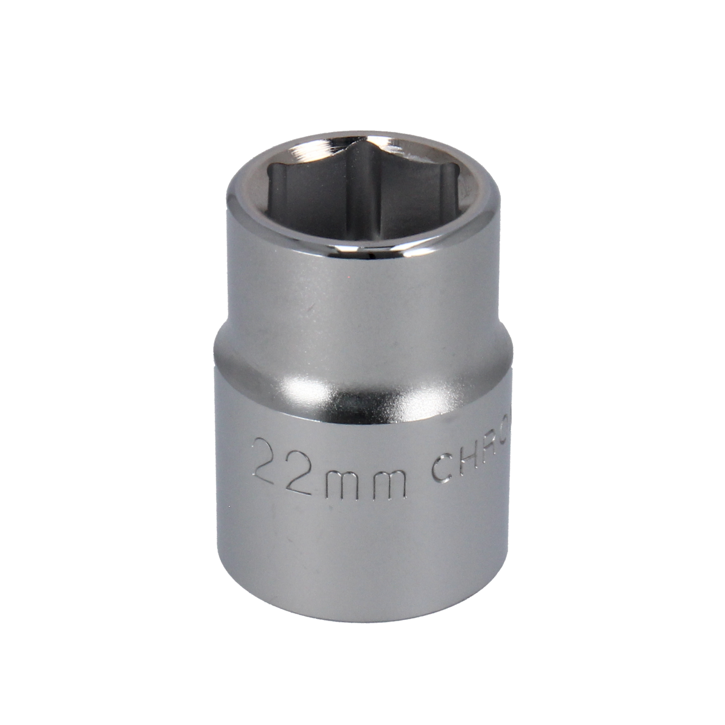 "Tecos Pipe 22mm x L50mm x 3/4", høyytelses pipe med flankdrive design, avrundede hjørner og flat konveks utside, ideell for profesjonelle og hobbyhåndverkere."