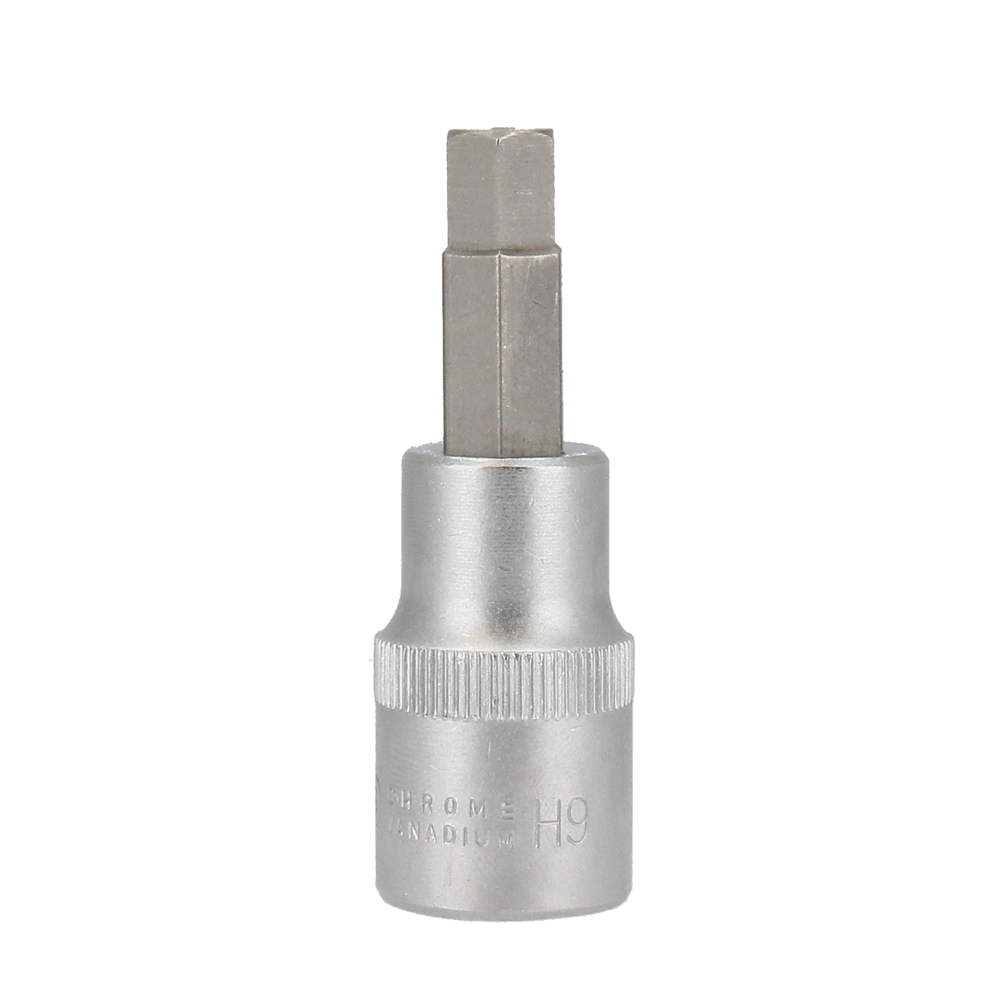 "Tecos Bitspipe Unbrako 9mm x L65mm x 1/2" Pipebit, laget av krom vanadium for optimal ytelse og holdbarhet, med rillete overflate for bedre grep, ideell for høyt moment og presise oppgaver."