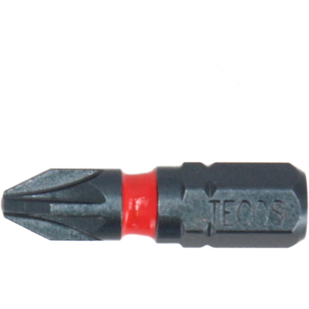 Tecos Impact PZ Bits PZ2 × 25 mm - 3 stk.