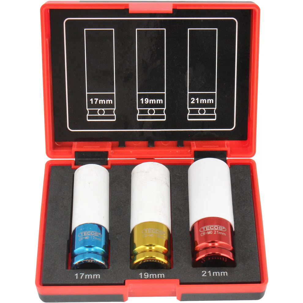 Tecos Hjulpipesett 1/2" 3deler