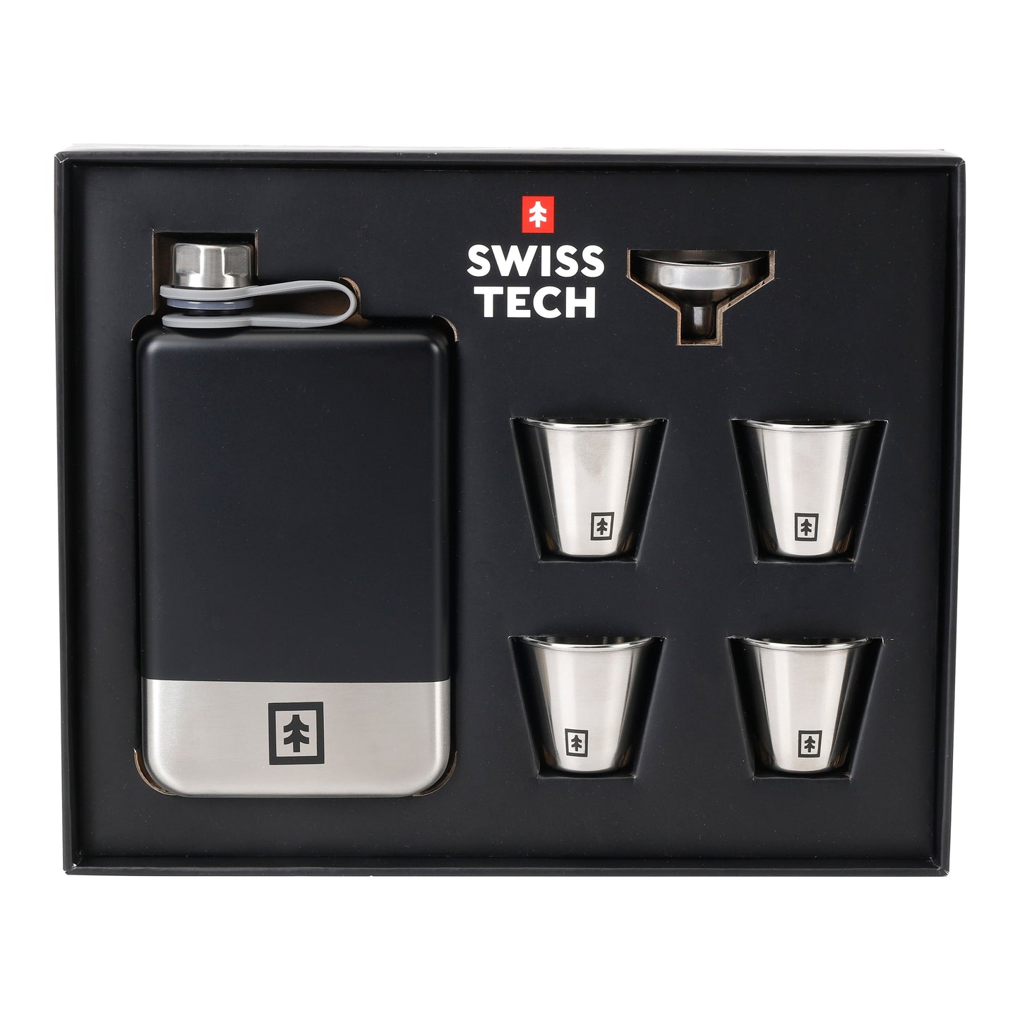 Swisstech Lommelerke med shotglass - STILVOLL