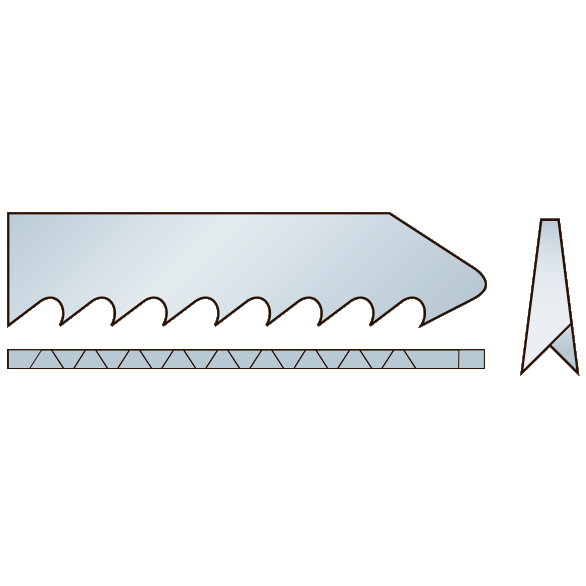 MPS Bajonettsagblad 4044, 5 stk. 150 mm CrV 10 tpi