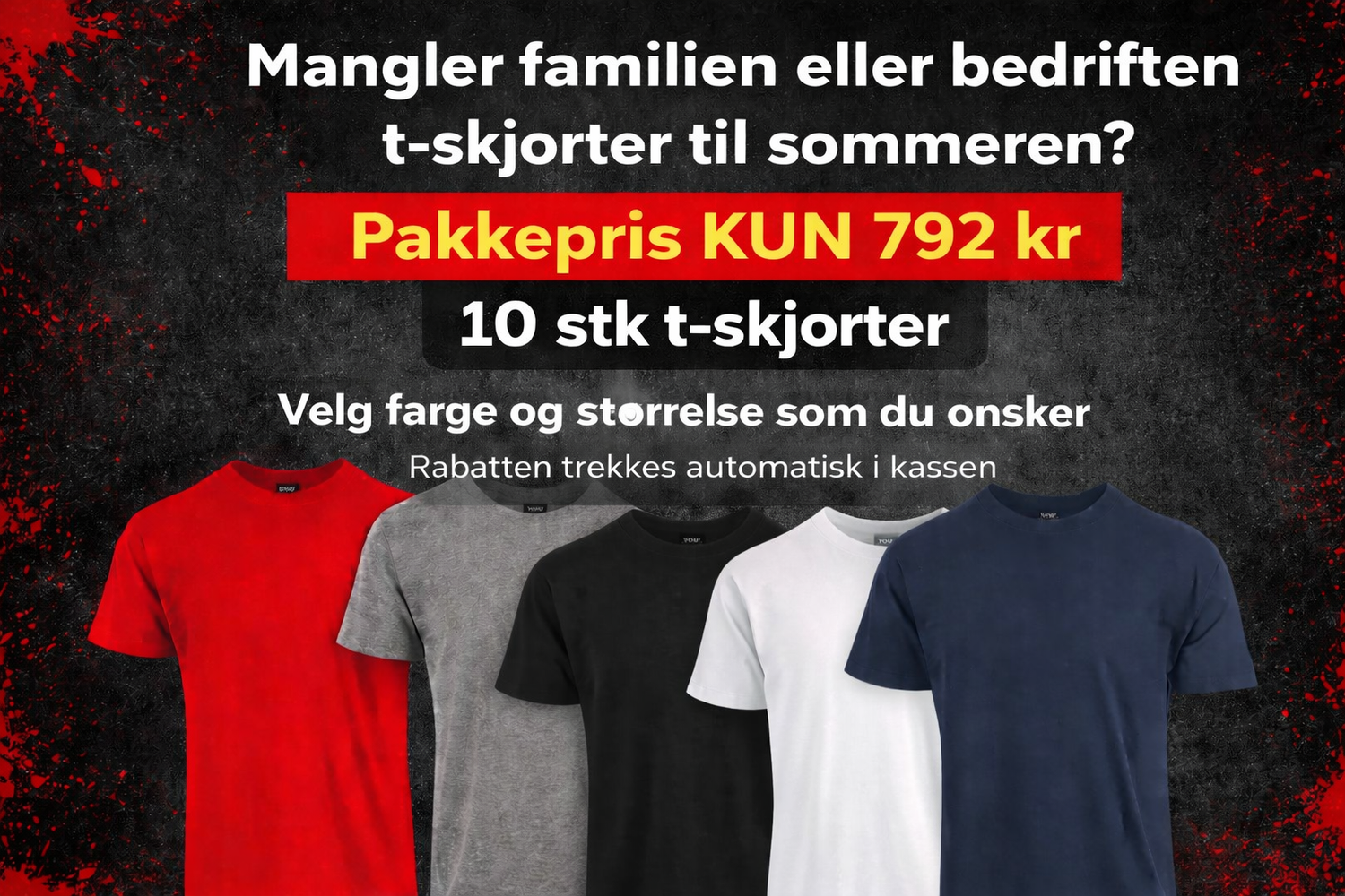 T-skjorte pakke