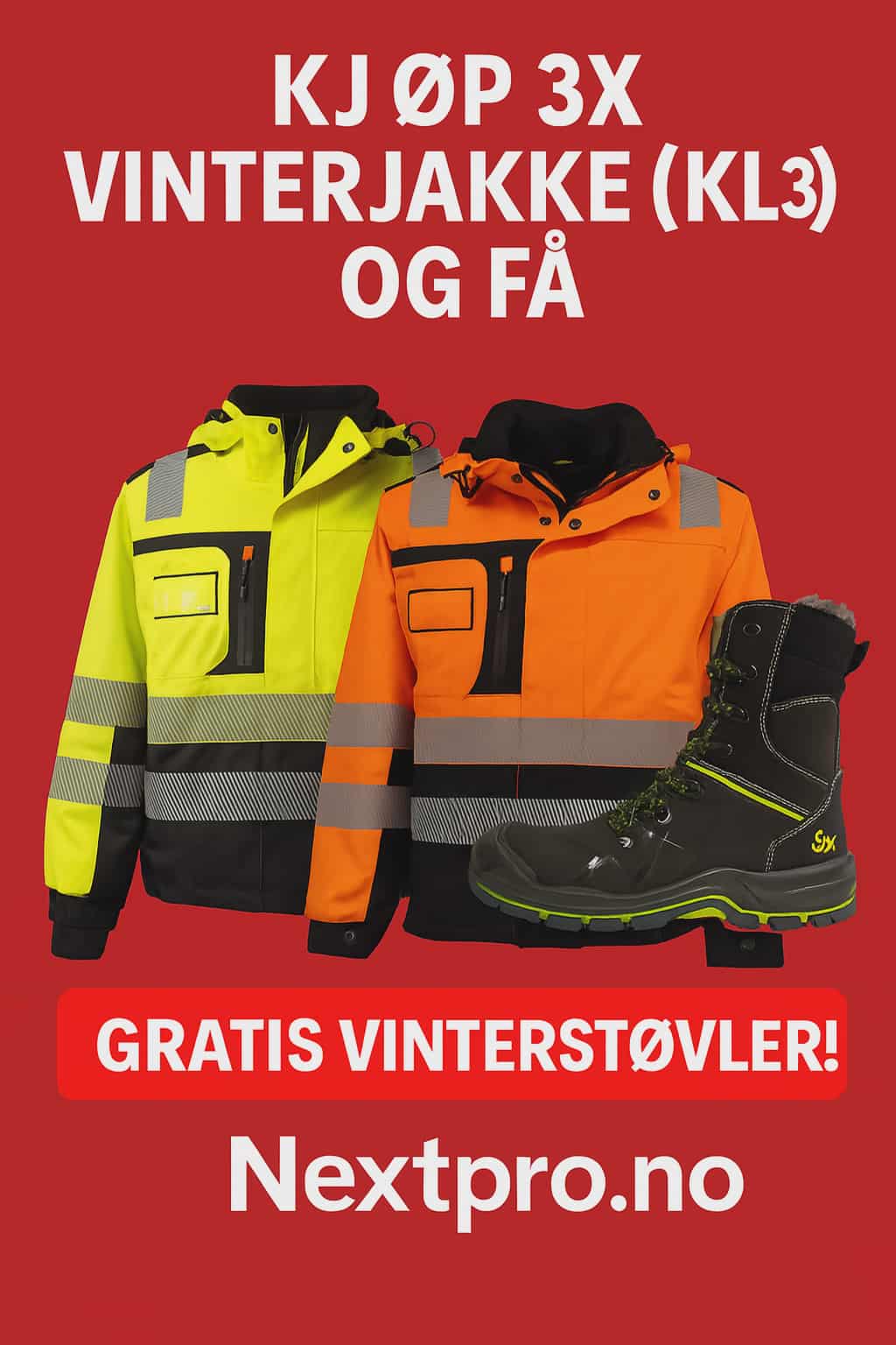 Kjøp vinterjakke få Mjøsa vinterstøvler GRATIS