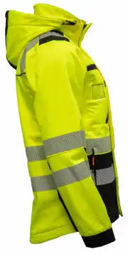 Tor Unisex Softshelljakke - EN20471 kl3 Gul/Sort