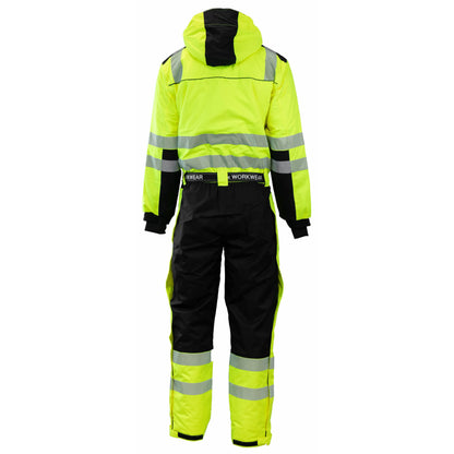 Arbeidsbilde av Tor Unisex Kjeledress Foret Fluoriserende EN20471 kl3 som illustrerer bruk i verksted, bygg eller profesjonelt arbeidsmiljø. Den gir utmerket bevegelighet og komfort, samtidig som den holder deg varm og tørr. Relevante søkeord inkluderer kjeledress, 3x, Arbeidstøy, kjeledress, landbruk, tecos verktøy, profesjonelle verktøy, verkstedutstyr og NextPro.