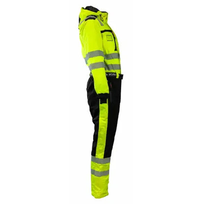 Alternativ vinkel av Tor Unisex Kjeledress Foret Fluoriserende EN20471 kl3 som gir bedre oversikt over produktets utforming og kvalitet. Den gir utmerket bevegelighet og komfort, samtidig som den holder deg varm og tørr. Relevante søkeord inkluderer kjeledress, 3x, Arbeidstøy, kjeledress, landbruk, tecos verktøy, profesjonelle verktøy, verkstedutstyr og NextPro.