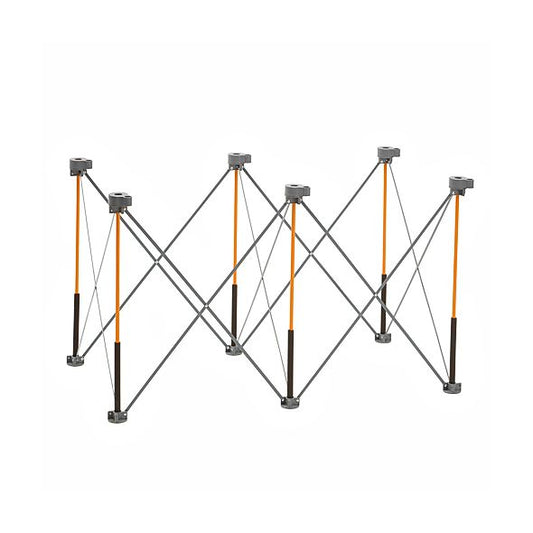Centipede 61 cm x 122 cm x 76 cm enhet, 4 X-kopper, 2 tvinger, bærenett. Arbeidsbord