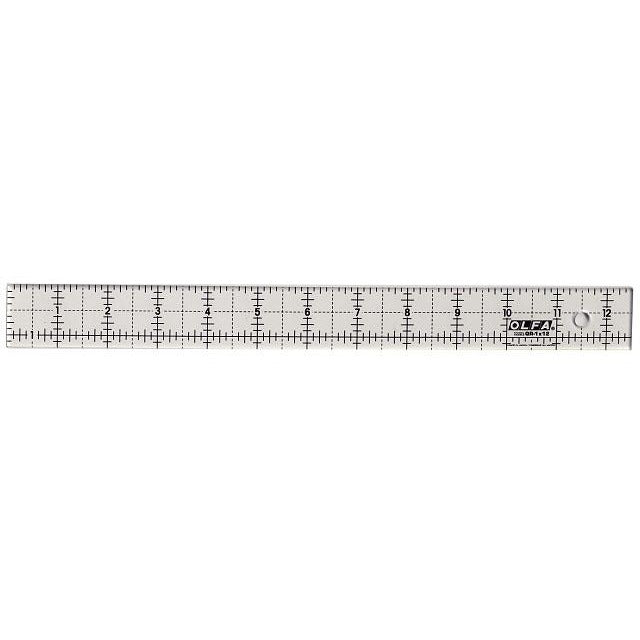 Olfa QR-1x12 Mønster lineal NonSlip