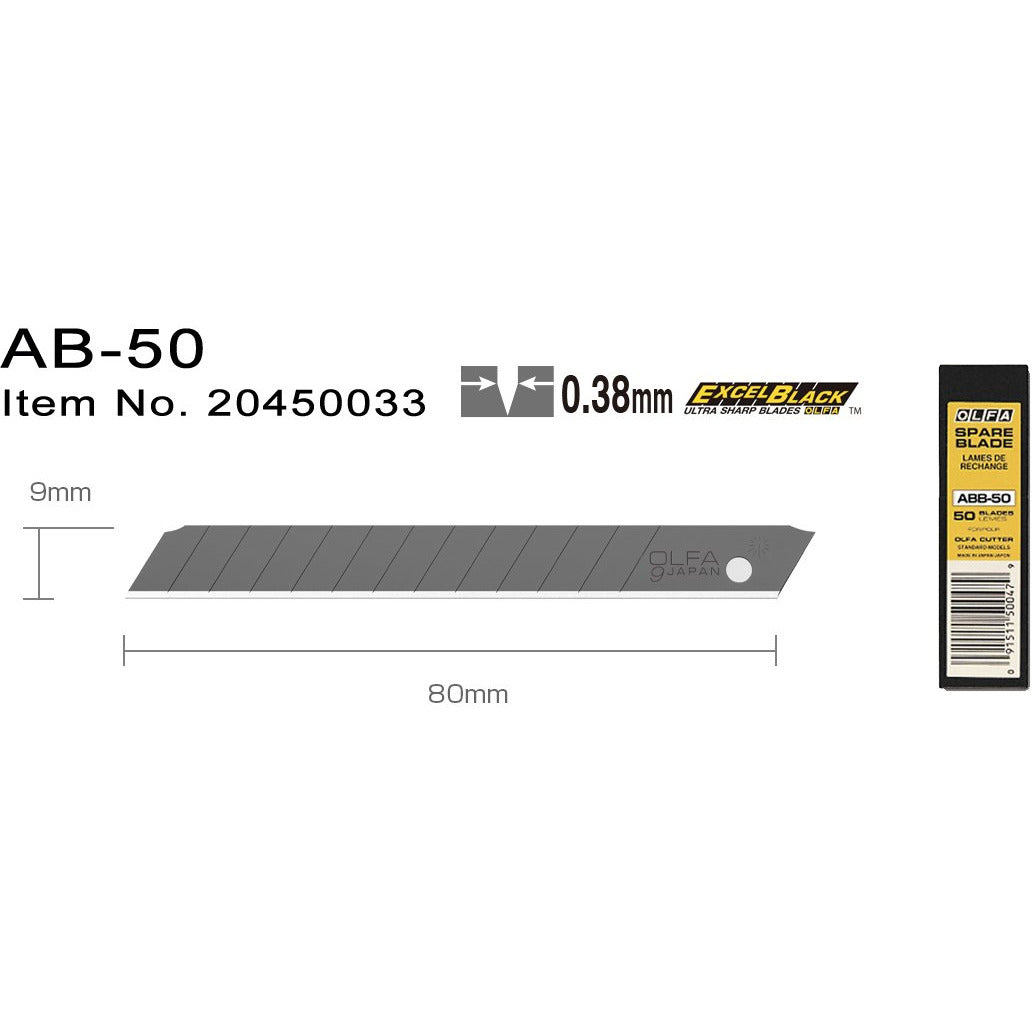 Olfa AB-50 Bryteblad 9 mm
