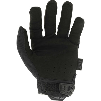 Detaljbilde av Mechanix The Original Covert arbeidshanske som viser finish, dimensjoner og bruksområde i praktisk arbeid. Hansken som startet alt®, redefinert for militære og politifolk. Relevante søkeord inkluderer Arbeidshansker, 3x, 3X Workwear, allround, allround hansker, arbeidshanske, profesjonelle verktøy, verkstedutstyr og NextPro.