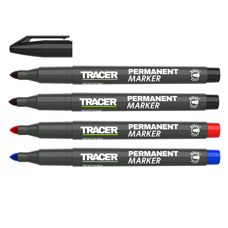 Tracer Permanent tusj - 4 stk