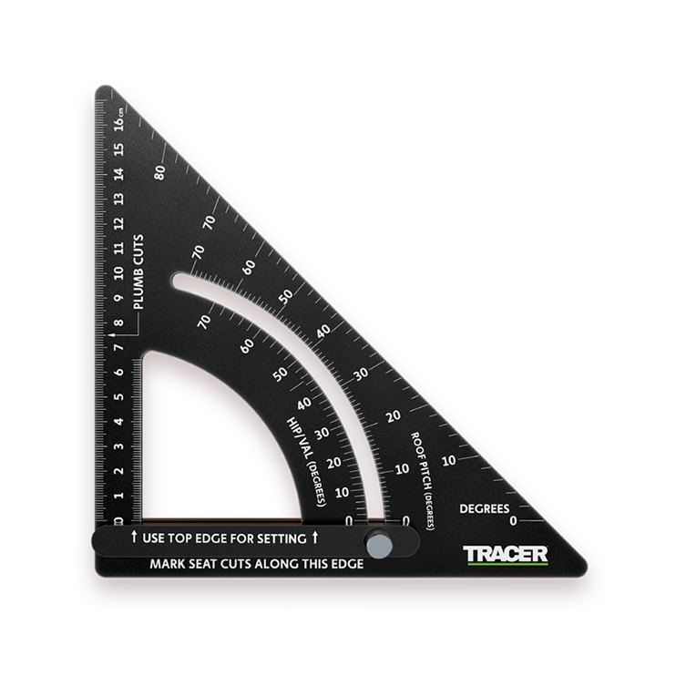 Tracer Tømrervinkel justerbar vinkel  170 mm