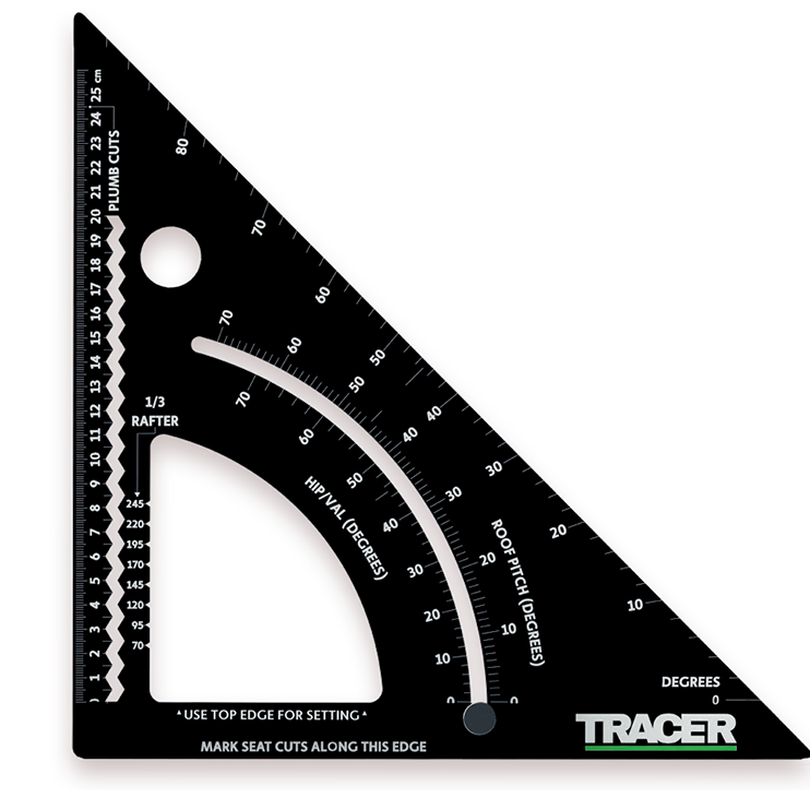 Tracer Tømrervinkel justerbar vinkel 260 mm