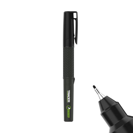 Ultrafin permanentmarker for tre, metall og plast – Svart