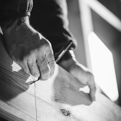 Permanentmarker med ultrafin/fin dobbeltspiss – Svart