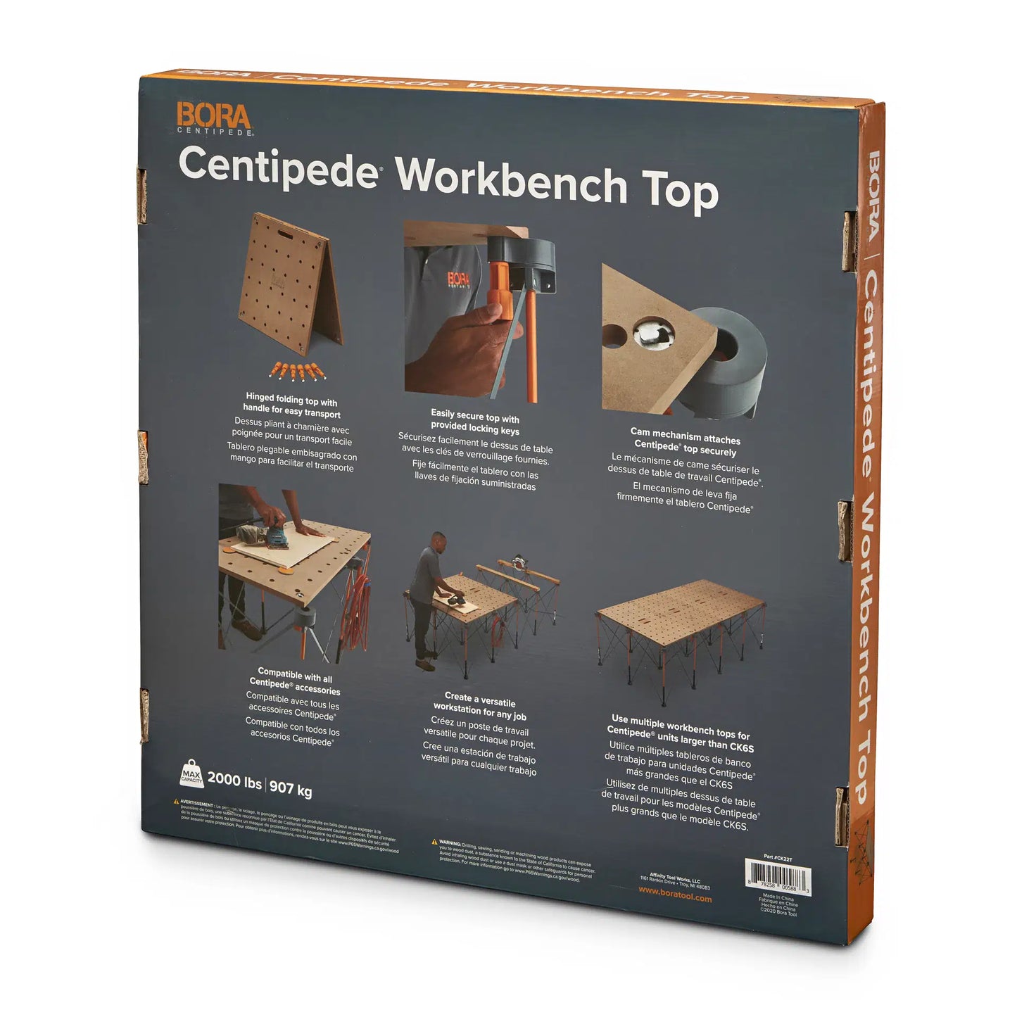 Centipede arbeidsbord HURTIG + BORA Centipede Bordplate
