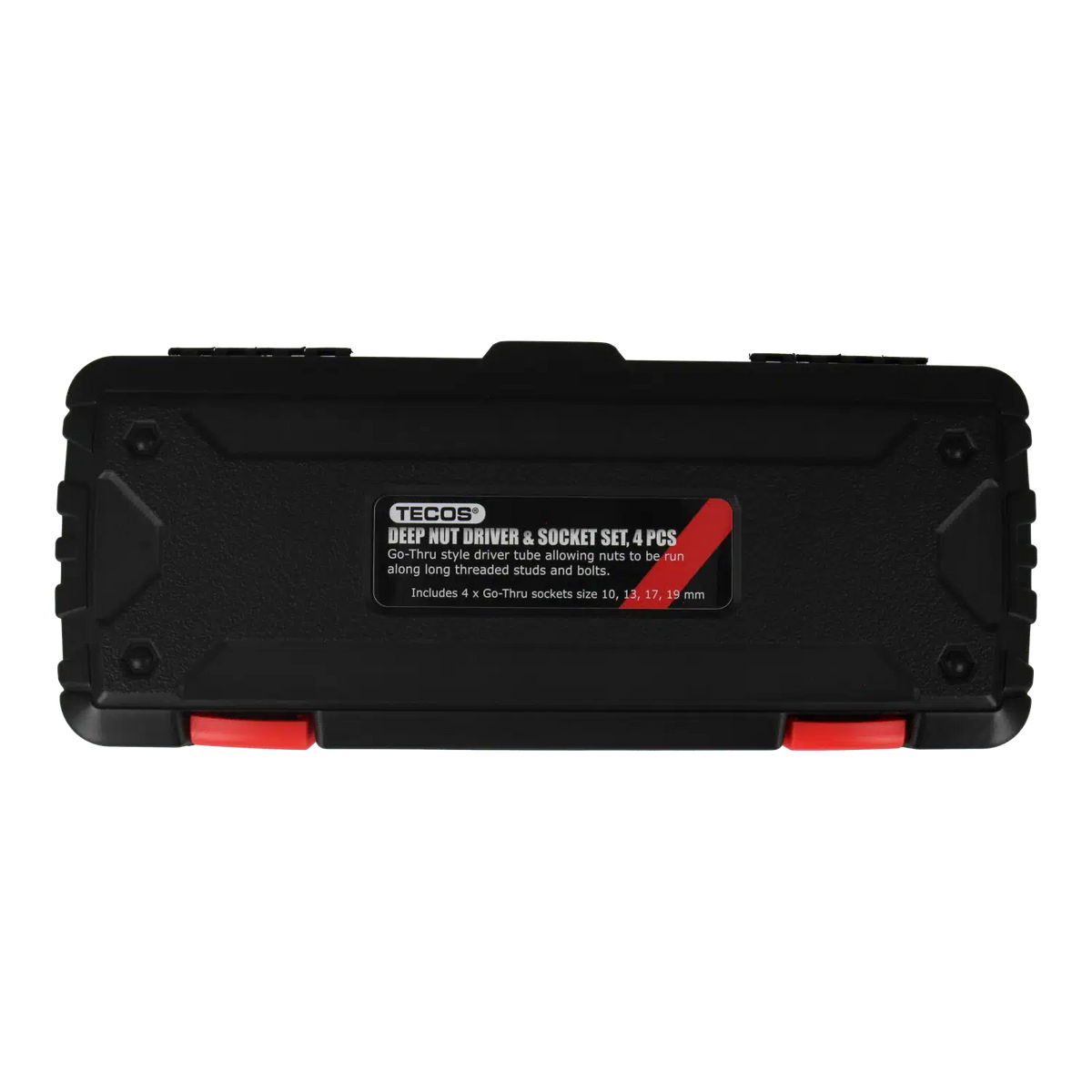 Skruenøkkelsett for dype muttere – 4 deler, 10–19 mm