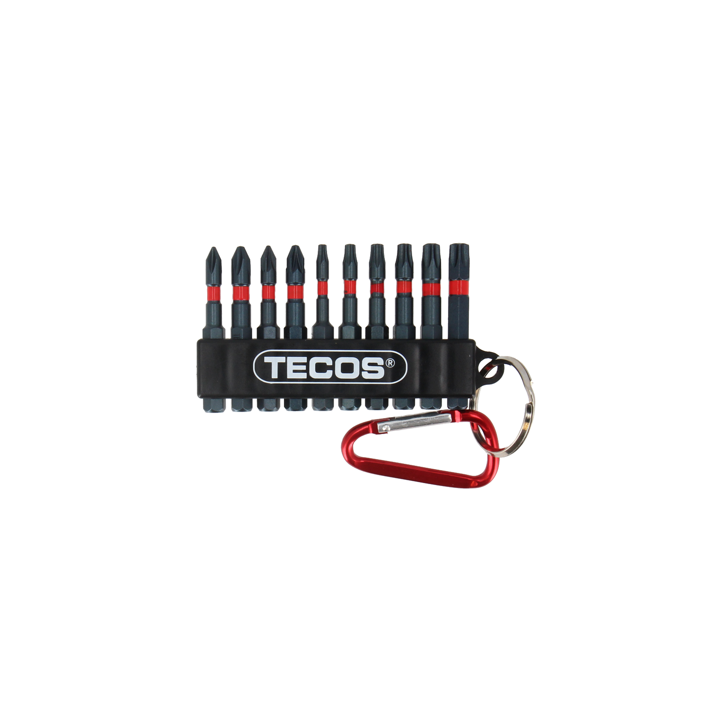 Tecos Bitssett   T-B010R, 50mm 10 deler