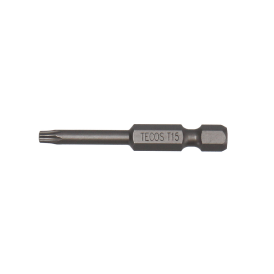 Tecos Torx Bits TX15 × 50 mm, 10 stk.